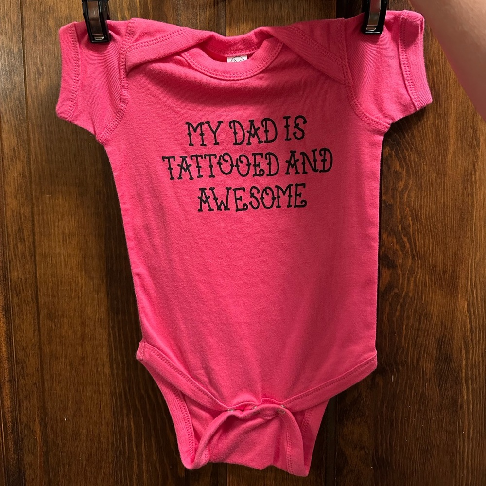 Rabbit Skins Bright Pink Baby Onesie